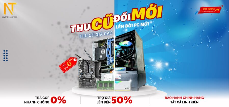 thi công phòng game Thu Cũ Đổi Mới Banner Wedsite